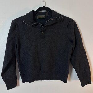 Joseph Abboud Kids Wool/Cotton Quarter-Zip Sweater – M